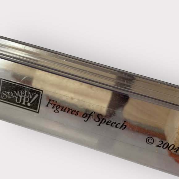 Stampin' Up FIGURES OF SPEECH Mounted Wood Stamp Set RETIRED - Picture 3 of 3